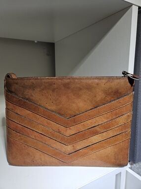 Tan Leather Women's Envelope Sleeve